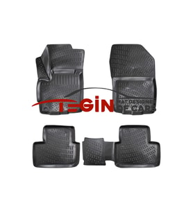 Mitsubishi Outlander Sport 3D Havuzlu Paspas 2018 Siyah