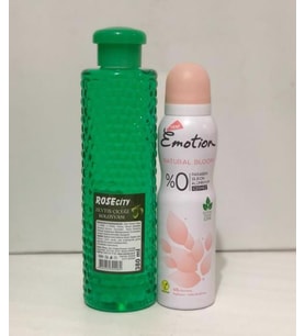 Rose City Zeytin Çiçeği Kolonyası 380 ml Alana Emotion Natural Bloom Deodorant 150 ml Hediye