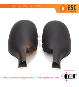 Renault Clio 2 Symbol Megane Scenic 1 Thalia 1 için Sağ Sol Yan Dış Ayna Kapağı 7701471854 7701471855