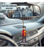 Kişiye Özel Taraftar Karikatür Ayna Süsü – Taraftar Hediyesi