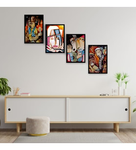4 Parçalı Çerçeve Görünümlü Mdf Tablo 06