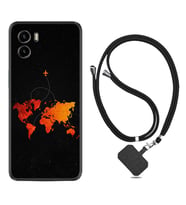Vivo Y15S Y32 Y33S Y51 Y53S Kılıf Boyun Askılı Silikon İz Bırakan Uçak 1778