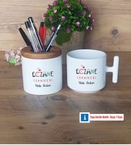 Eczane Teknikeri Kalemlik, Kupa Bardak T Kişiye Özel Hediye (Model 1)