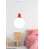 Tekli Colores Sarkıt Avize Kırmızı Seramikli Dekoratif Aydınlatma
