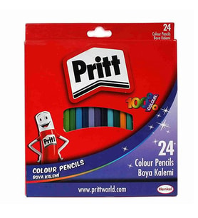 Pritt Boya Kalemi 24 Renk Karton Kutu 