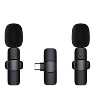 2 Adet Kablosuz Yaka Mikrofonu Typ-c 2'li Mini Mikrofon K9