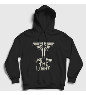 Presmono Unisex Beyaz Look For The Light The Last Of Us Kapüşonlu Sweatshirt 522920tt (Siyah)