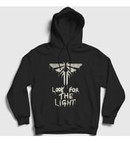 Presmono Unisex Beyaz Look For The Light The Last Of Us Kapüşonlu Sweatshirt 522920tt (Siyah)