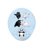 Pandalar Nasıl Oluşur Baskılı Bilek Destekli Mouse Pad