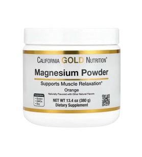 California Gold Nutrition Magnesium Powder Beverage, Orange 380gr.