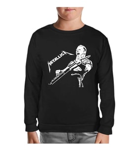Metallica - James Band Siyah Çocuk Sweatshirt