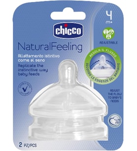 NaturalFeeling Akış Ayarlı Biberon Emziği (4 Ay+, 2'li)