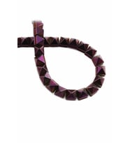 Hematit Doğal Taş Parlak Mor Piramit Kesim 8x8x8mm Dizi [AA]