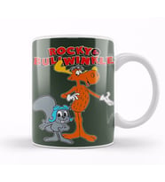 Rocky And Bullwinkle Kupa Bardak Porselen