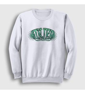 Presmono Unisex Beyaz Logo V2 Jinjer Sweatshirt 161112tt (Beyaz)