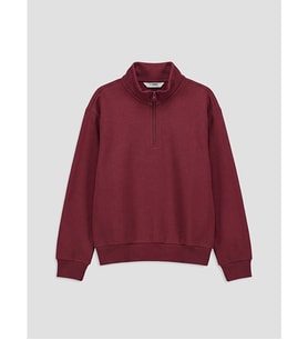 LCW Kids Mürdüm Dik Yaka Kız Çocuk Sweatshirt