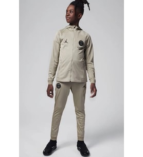 Nike PSG Strike Third Kid's Jordan Dri Fit Football Hooded Knit Tracksuit Unisex Çocuk Eşofman Takımı Taş