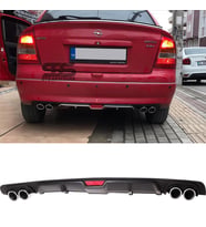 Opel Astra G Difüzör Arka Tampon Eki 4 Egzoz Çıkışlı Siyah