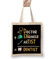 Doctor Engineer Artist Dentist 012 Bez Çanta Uzun Saplı