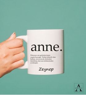 Kişiye Özel Anne Temalı Kupa Bardak