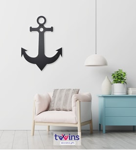 Anchor Lazer Kesim Metal Duvar Dekoru