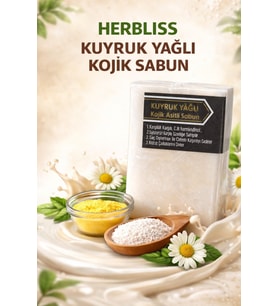 Herbliss Kuyruk Yağlı Kojik Asitli Sabun Kırışıklık Karşıtı-Kaşıntı Giderici-Çatlak Önleyici 100gr
