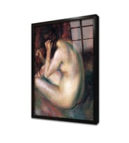 Desnudo De Espaldas Çerçeveli Cam Tablo