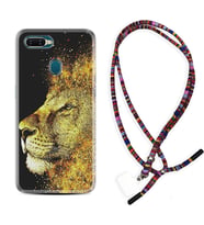 Oppo A5S A15 A16 A54 A55 A73 A74 Kılıf Boyun Asklı Rasta Silikon Leon 1323