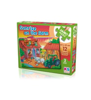 Ks Puzzle Sunrise On The Farm Jumbo Puzzle