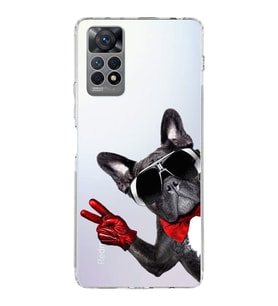 PrintiFy Xiaomi Redmi Note 12 Pro 4G ile Uyumlu 1mm Slim Fit Köpek 2 050e Baskılı Şeffaf  Kılıf