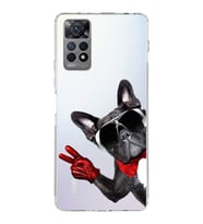 PrintiFy Xiaomi Redmi Note 12 Pro 4G ile Uyumlu 1mm Slim Fit Köpek 2 050e Baskılı Şeffaf  Kılıf
