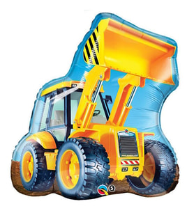 Inşaat Buldozer Kepçe Folyo Balon Parti Balonları -