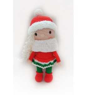 Yılbaşı Bebeği Amigurumi Organik Oyuncak