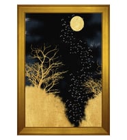 Manzara Temalı Kanvas Tablo 50 x 70 cm Gold Çerçeve