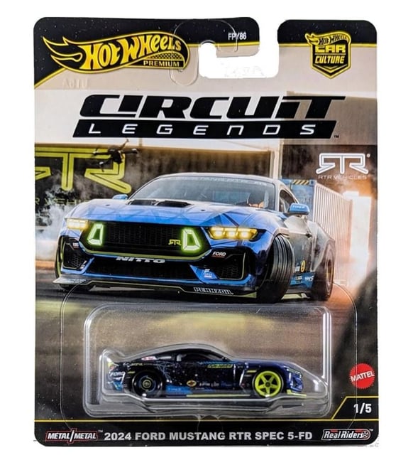 Hot Wheels Premium Cırcuit Legends 2024 Ford Mustang RTR Spec 5-FD