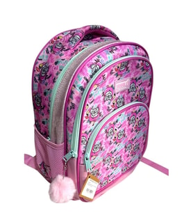 MUGGLE MU-2466 TROPICAL PARADISE PEMBE 3 BÖLMELİ SIRT ÇANTASI