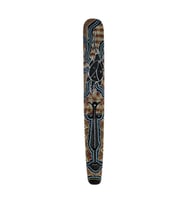 Ahşap Aborjin Mask 100 cm Renkli Duvar Dekoru Maske (Karışık)