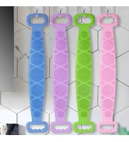 Roichil® Çift Taraflı Banyo Hamam Lifi Silikon Masajlı Yumuşak Duş Lifi Uzun Ömürlü Hazır Banyo Keses