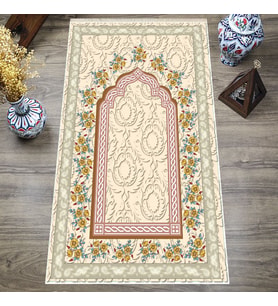 Dijital Baskılı, Yıkanabilir, Yumuşak Dokulu Çocuk ve Yetişkin SECCADE 65x115 cm  S-DOT-SN-077