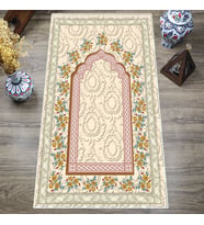Dijital Baskılı, Yıkanabilir, Yumuşak Dokulu Çocuk ve Yetişkin SECCADE 65x115 cm  S-DOT-SN-077