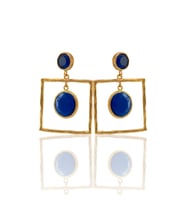 Kadir Jewellery 22 Ayar Altın Kaplama Kadın Sallantılı Küpe -El İşçiliği Ve Hipoalerjenik Küpe-E85