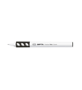 Gıpta Fineliner Thick 0.4 mm Yuvarlak Gövde Kalem SİYAH