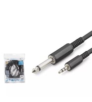 Hadron HDX1078 6.35mm to 3.5mm Gitar ve Enstrüman Kablosu 5 Metre