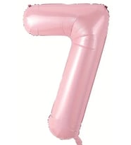Beysüs Pembe 7 Rakam Folyo Balon 80 cm