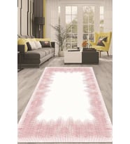 Dijital Kaymaz Taban Yıkanabilir Modern Renkli Salon Halısı Mutfak Halısı Yolluk ND-HT-1037 (Pembe)