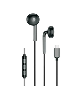 ScHitec E30 High Sound Type-C girişli Kulak İçi Mikrofonlu Kablolu Kulaklık Siyah
