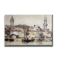 Eski İstanbul Yağlı Boya Kanvas Tablo YBY143
