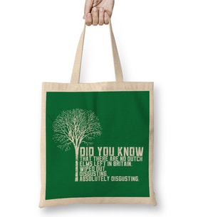 Alan Partridge Dutch Elm Did You Know Quote Bez Çanta Uzun Saplı