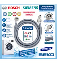 Bosch Sıemens Çamaşır Makinası Hortumu Temiz Su Borusu  1.5 Metre
