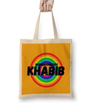 Khabib Nurmagomedov - Vintage Retro Rainbow Style Warriors Design Wrestlers-Gift Bez Çanta Uzun Saplı